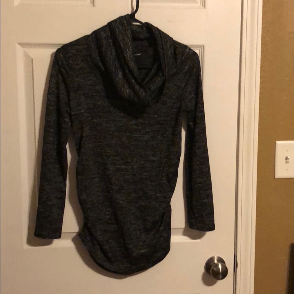 Cowl neck sport top
